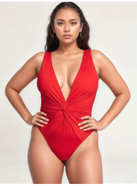 Фото NEW! Стильный монокини Twist Plunge от Victoria's Secret - Flame