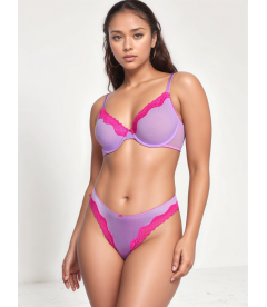 Мереживний комплект Unlined Demi від Victoria's Secret - Purple Paradise