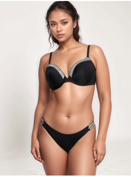 Фото Стильный купальник Shine Trim Push-Up от Victoria's Secret - Black