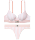 Комплект белья Push-Up Perfect Shape от Victoria's Secret - Shine Patch Pink Stripes