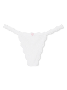 Фото Трусики-стринги Heart Eyelet Cotton V-String от Victoria's Secret