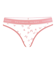 Трусики-стрінги Victoria's Secret із колекції Stretch Cotton - Parlour Rose Butterflies