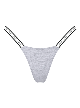 Фото Хлопковые трусики-стринги Victoria's Secret PINK - Heather Grey