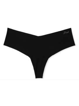 Докладніше про Безшовні трусики-стрінги Victoria&#039;s Secret PINK - Pure Black
