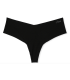 Безшовні трусики-стрінги Victoria's Secret PINK - Pure Black