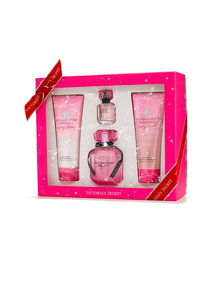 Подарочные наборы victoria secret. Подарочный набор Victoria's Secret bombshell. Victoria Secret bombshell набор. Бомбшелл Виктория Сикрет духи набор. Виктория Сикрет наборы подарочные bombshell.