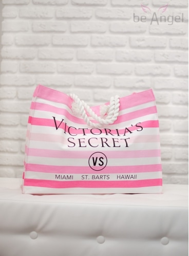 Стильная пляжная сумка и вьетнамки Victoria's Secret
