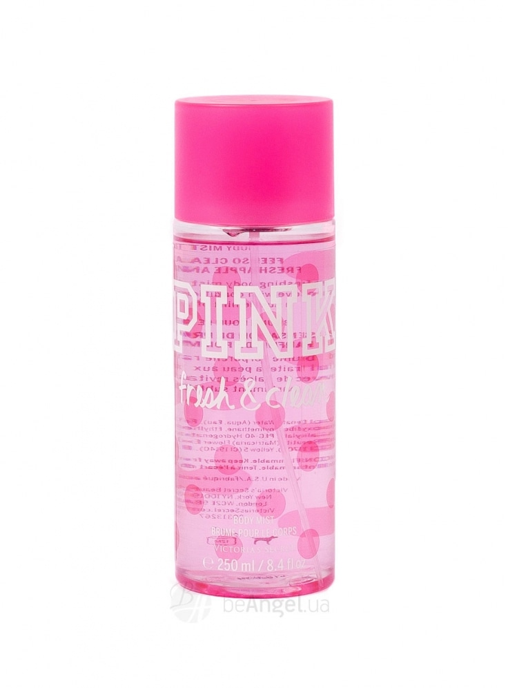 fresh and clean pink body spray